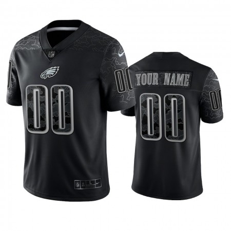 Maillot Philadelphia Eagles Custom Noir Reflective Limited - Homme Maillot Philadelphia Eagles Custom Noir Reflective Limited - Homme